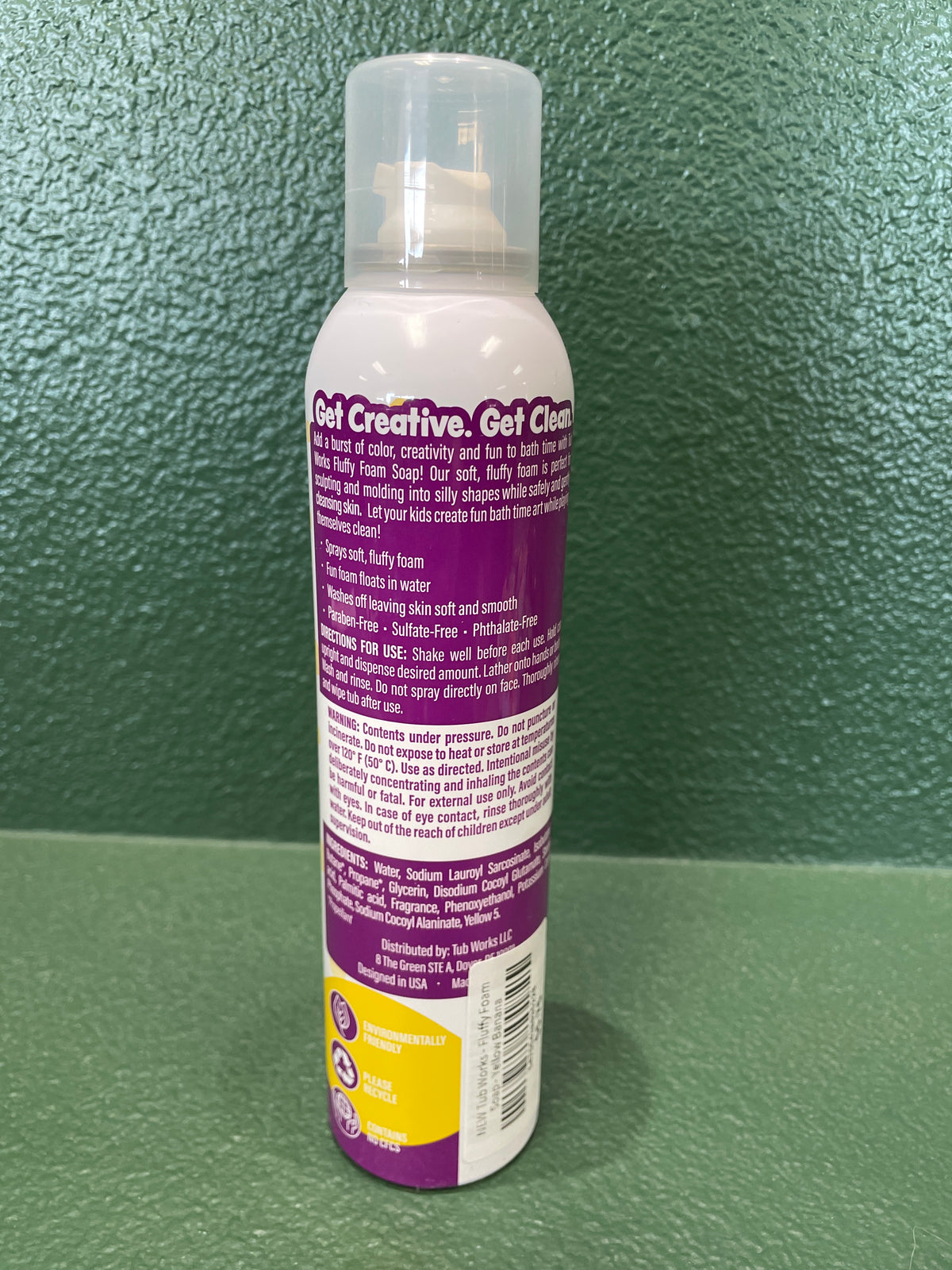 NEW Tub Works - Fluffy Foam Soap - Yellow Banana