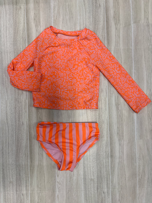18m Neon Orange/Pink 2 Piece Swim Set