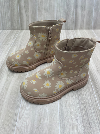 9c Tan Flower Boots