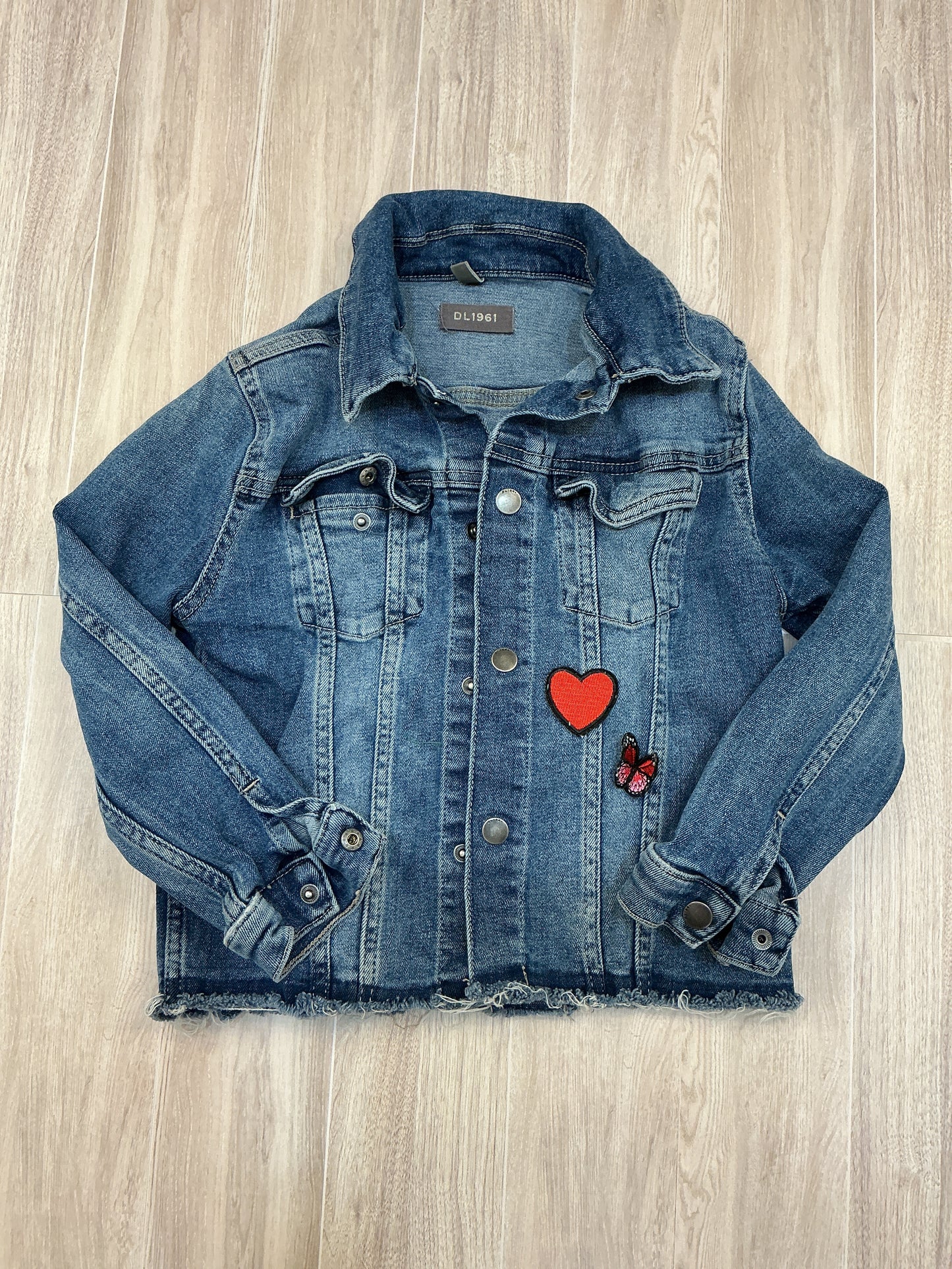 6 Heart Patch Denim Jacket