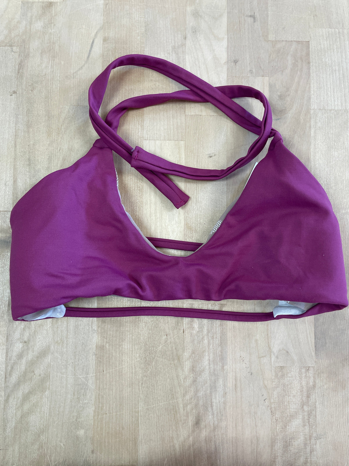 Womens Medium Midori Berry Strappy Swimsuit Top