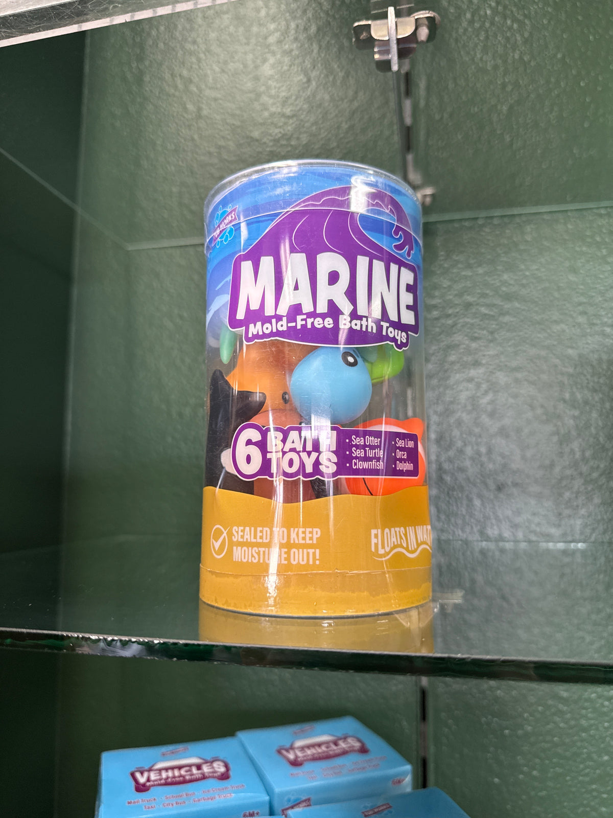 NEW Tub Works - Mold Free Bath Toys - Marine 6 Pack