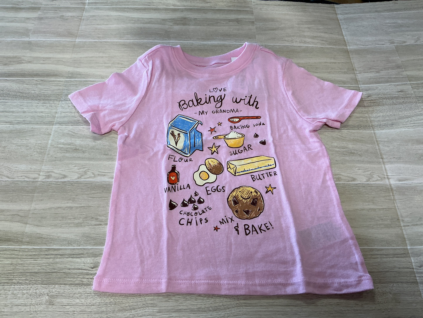NWT 4T Baking with Grandma Graphic Tee