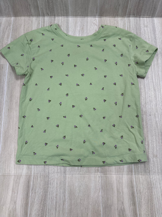 6/7 Light Green Floral Tee