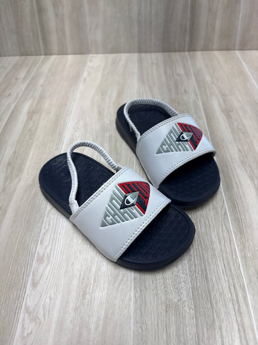 9c Champion Navy/White Slides