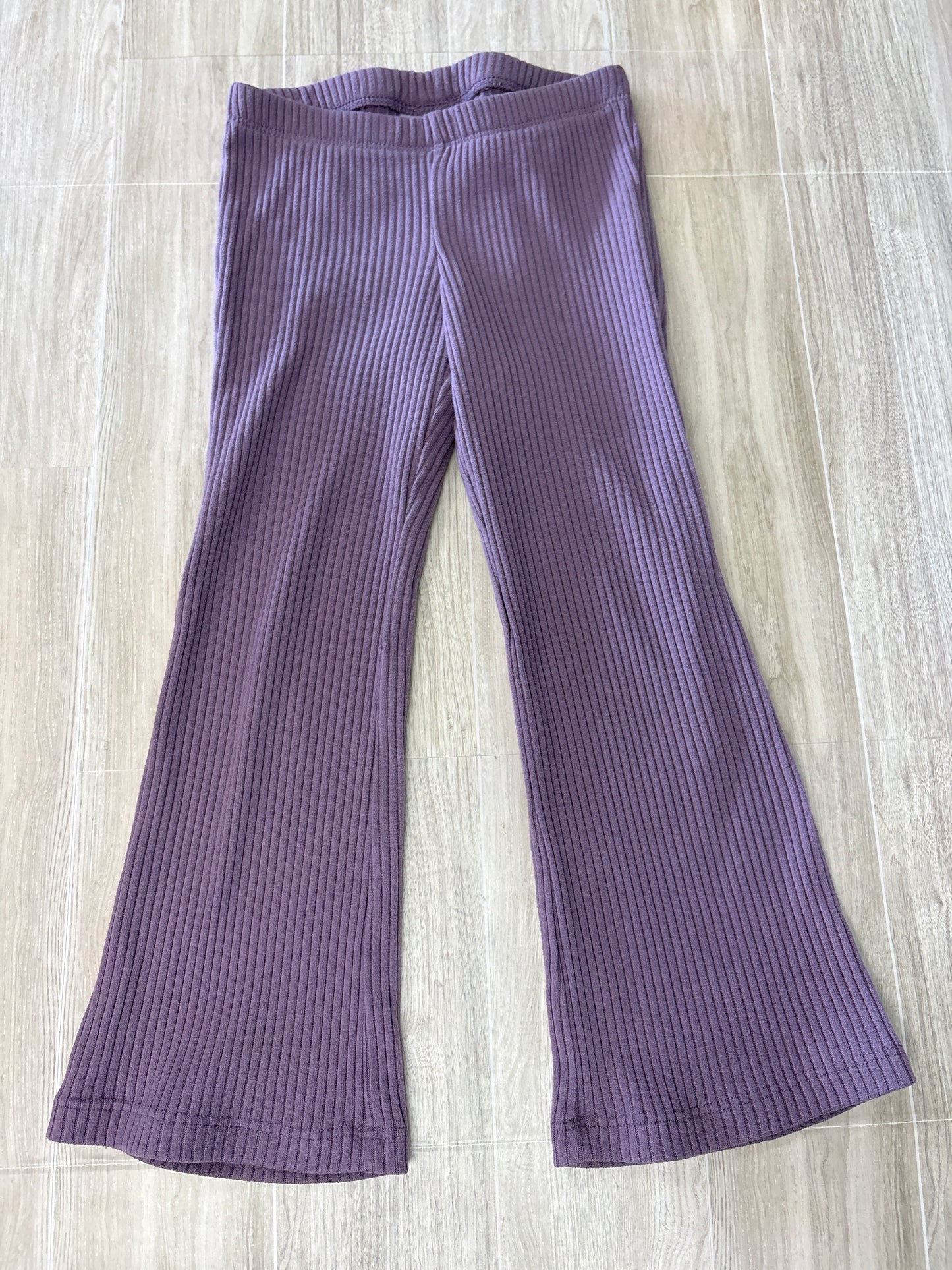4T Purple Ribbed Flares