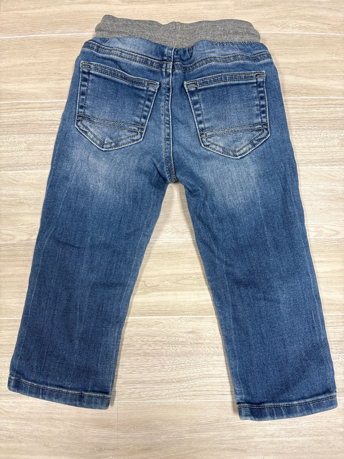 2T Medium Wash Pull On Straight Leg Denim