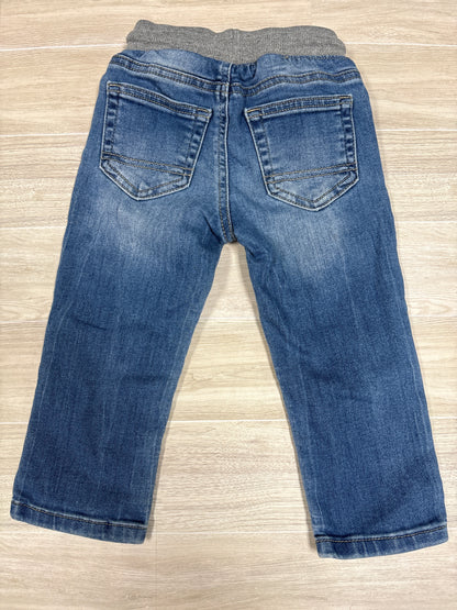 2T Medium Wash Pull On Straight Leg Denim