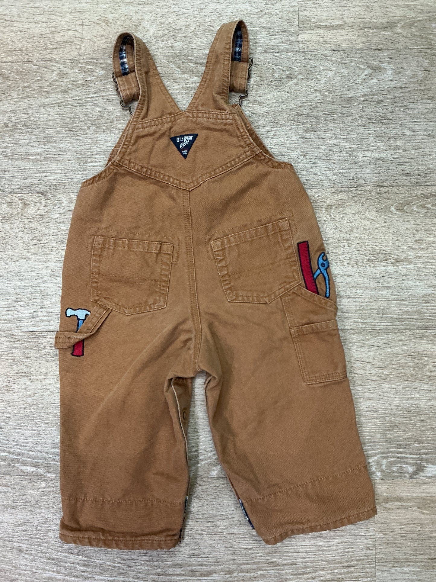 12m VINTAGE OshKosh Tool Design Overalls