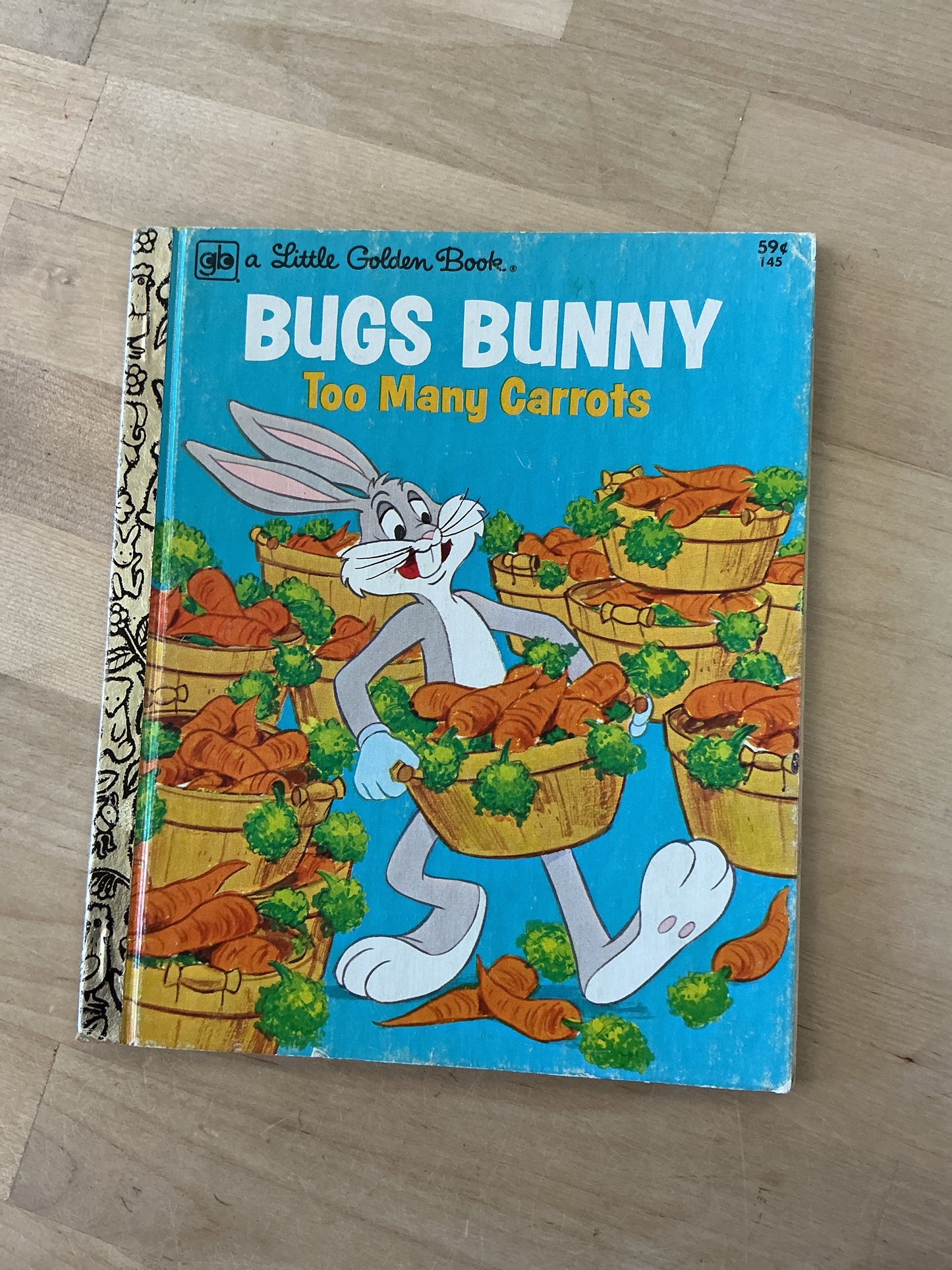 Vintage Book - Bugs Bunny Too Many Carrots