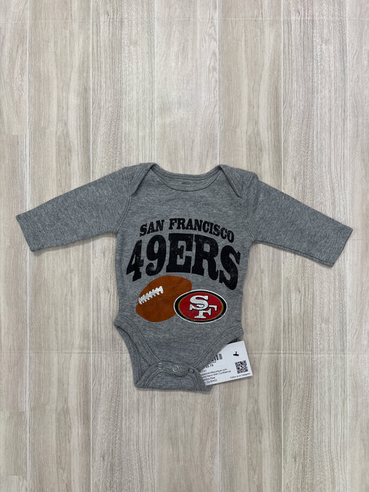 0-3m SF 49ers Long Sleeve Onesie