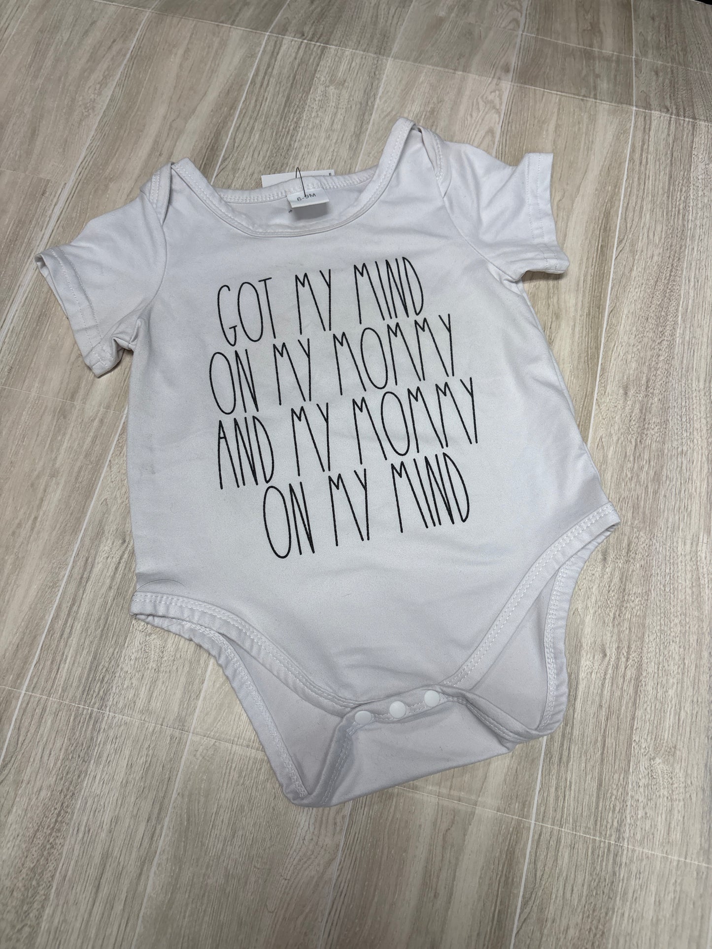 6-9m Mind on My Mommy Onesie