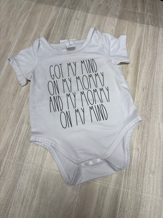 6-9m Mind on My Mommy Onesie