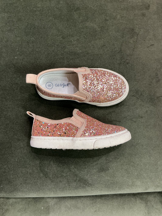 8c Glitter Slip On Shoes