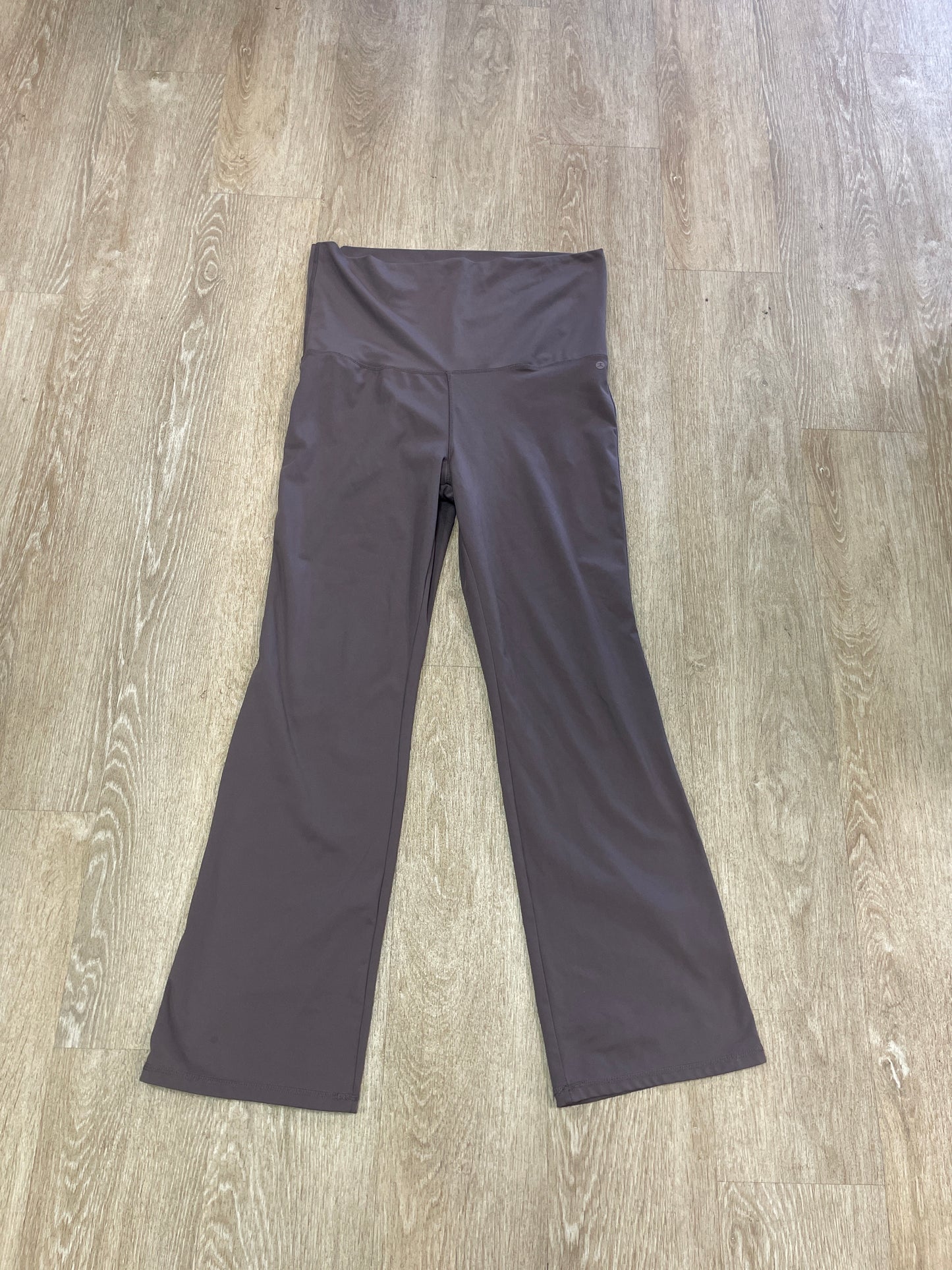 Womens XL Purple Foldover Flare Pants
