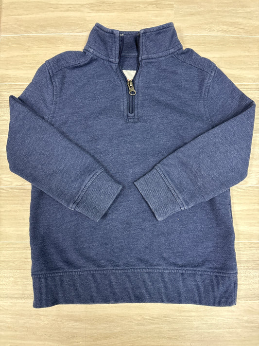 4/5T Navy Quarter Zip Sweater- blemish