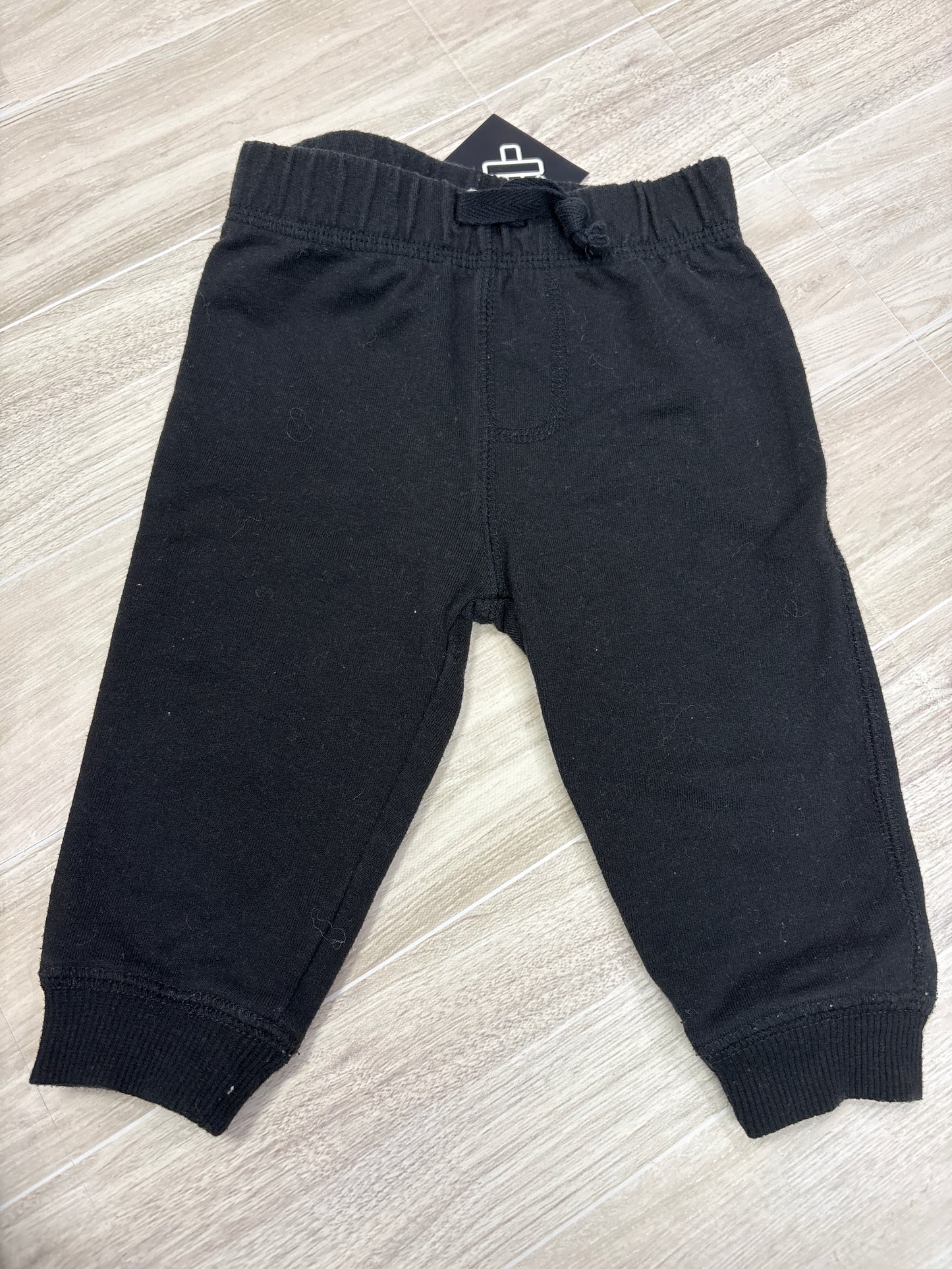6-9m Black Jogger Pants