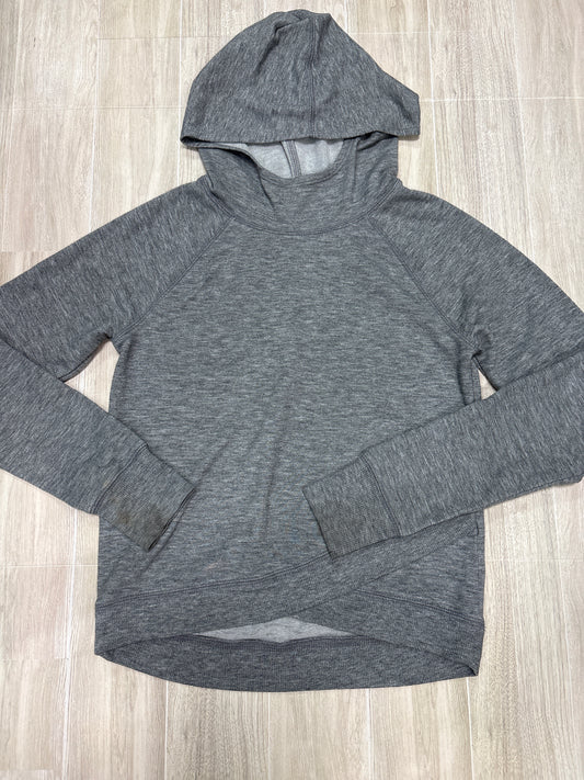 7/8 Grey Danskin Lightweight Hoodie - Blemish
