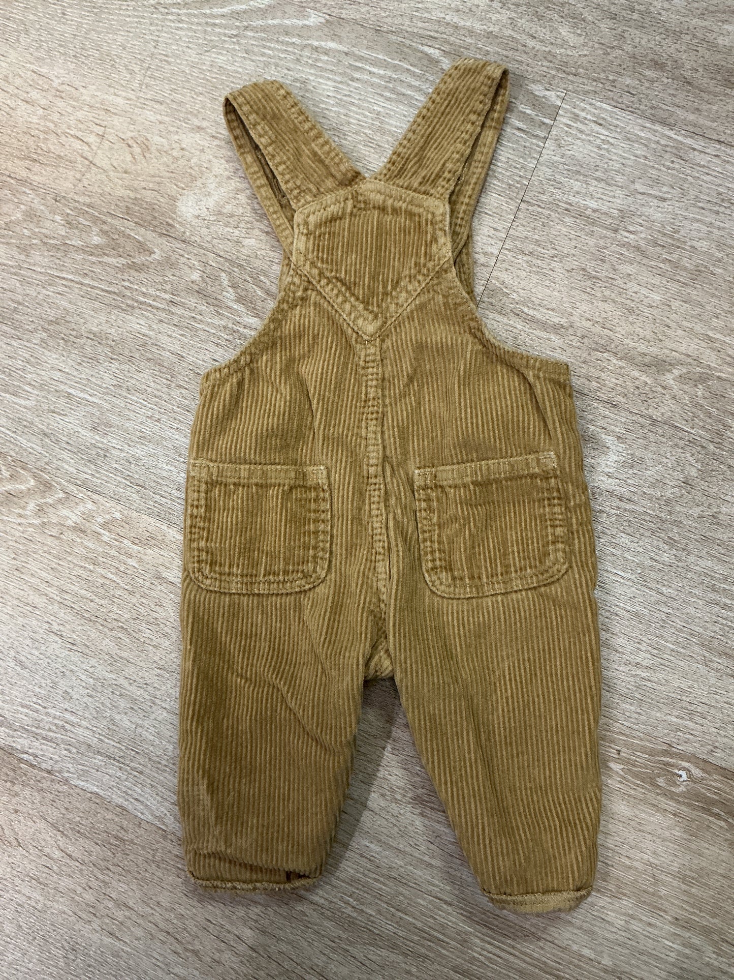 3-6m Corduroy Overall - Gold