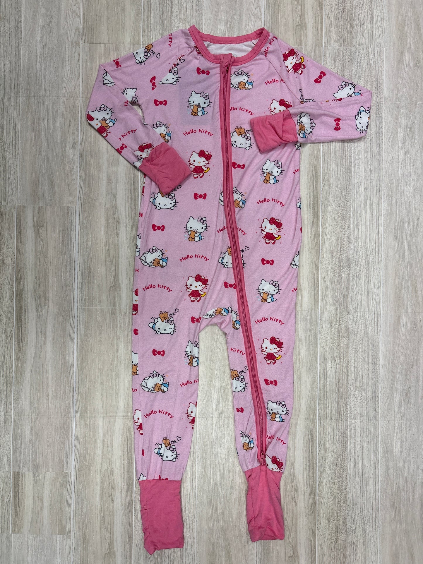 2T Light Pink Hello Kitty Pajama Romper