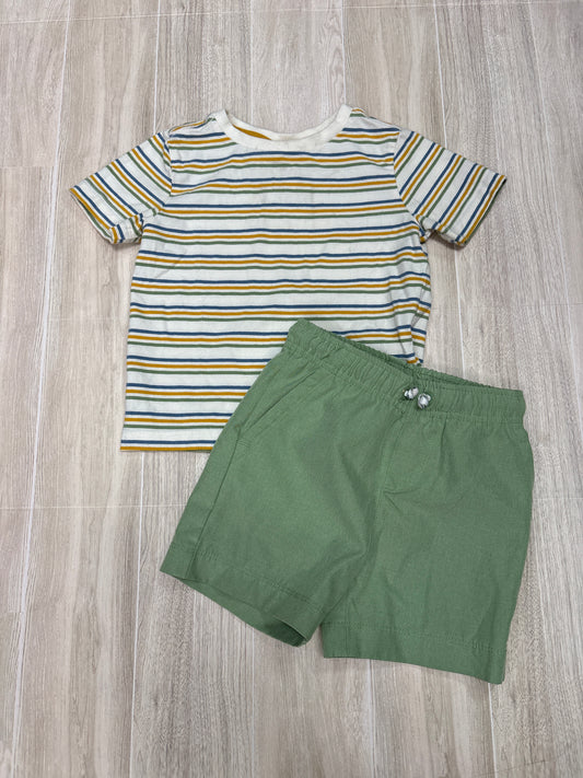 12m Tommy Bahama Striped Shirt + Quick Dry Green Shorts Set