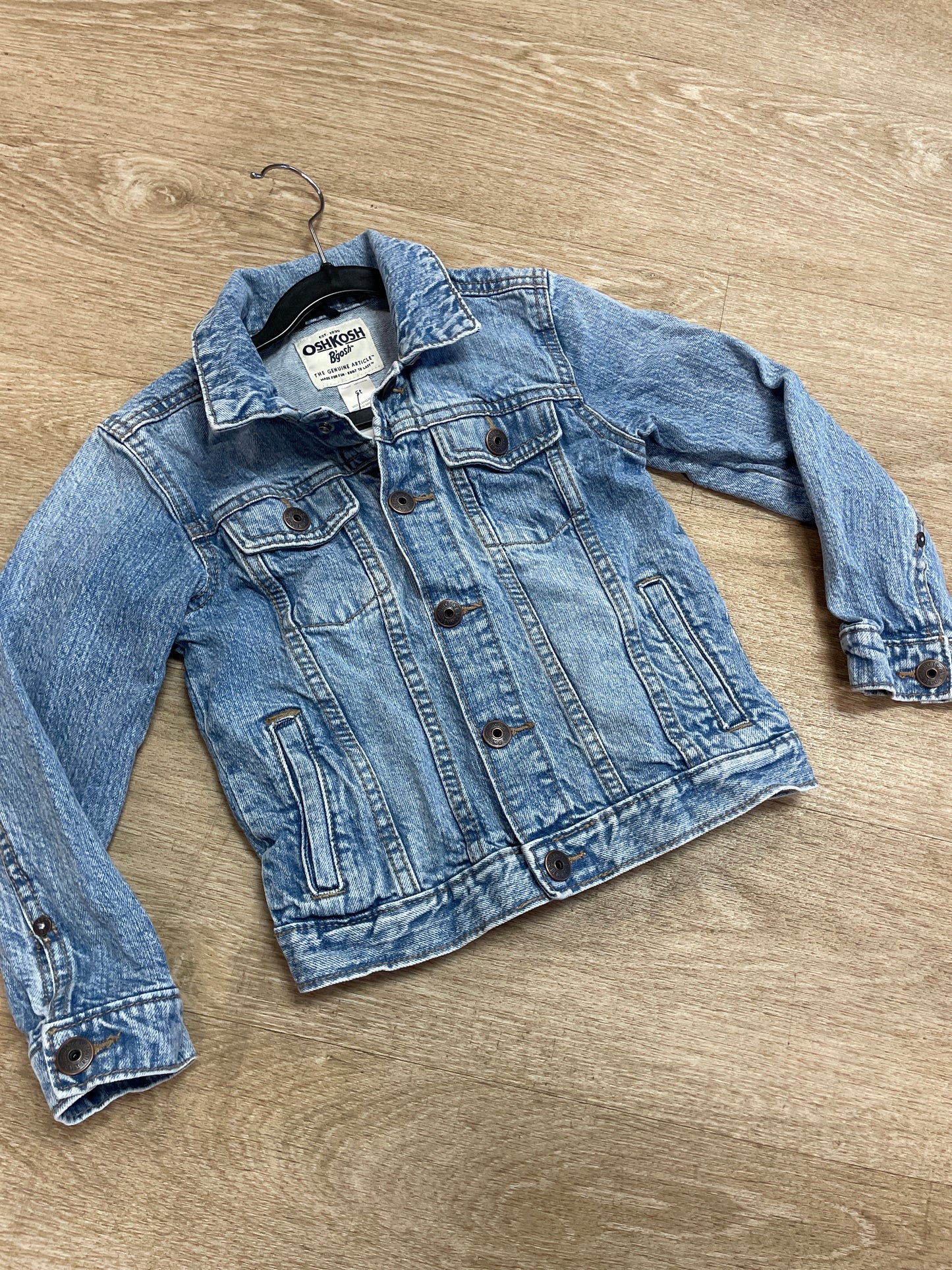 5T OshKosh Light Wash Denim Jacket