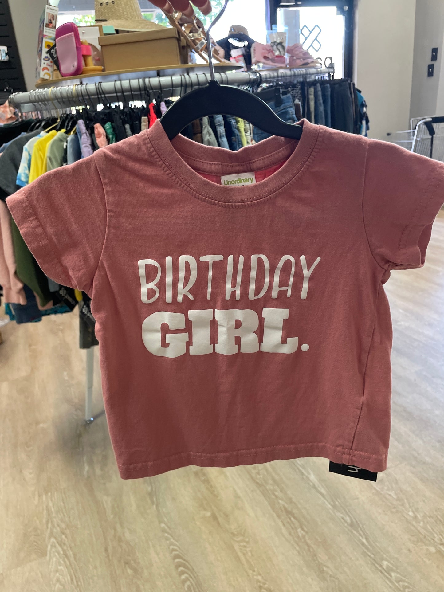 2T Blush Birthday Girl Tee