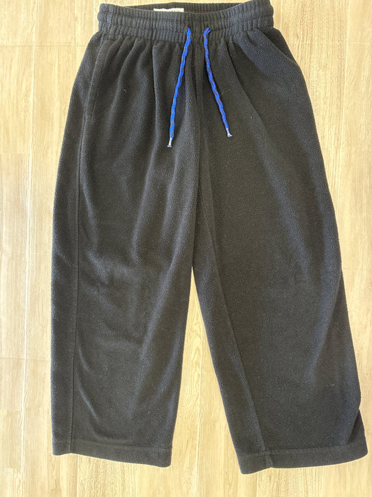 6/7 Blue Tied Black Baggy Sweat Pant