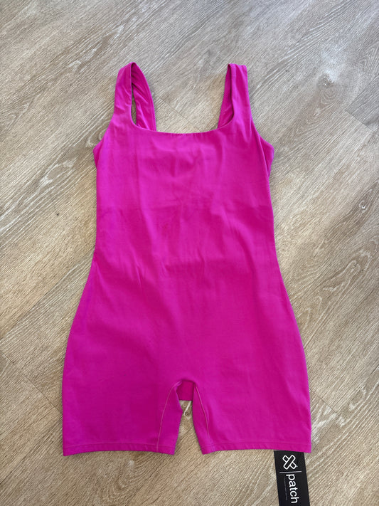 Womens Small Momanda Fuschia Tank Romper