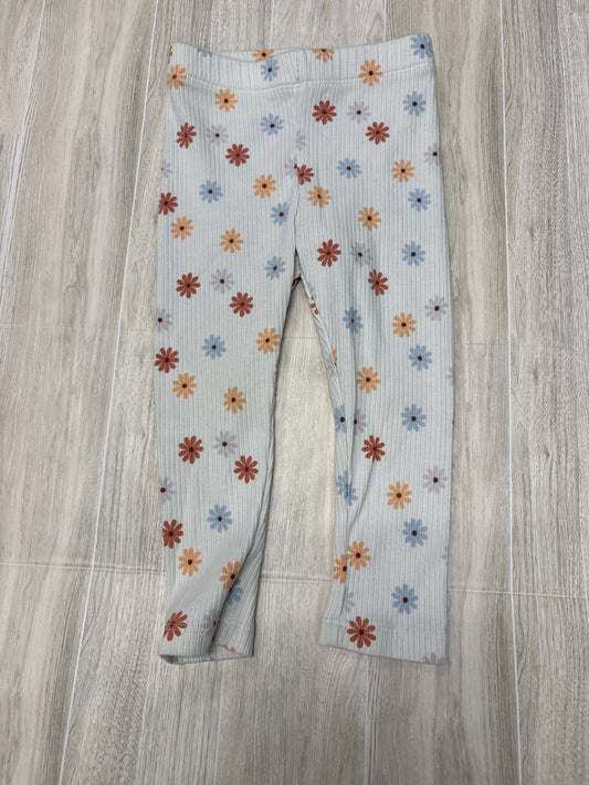 2T White Floral Legging