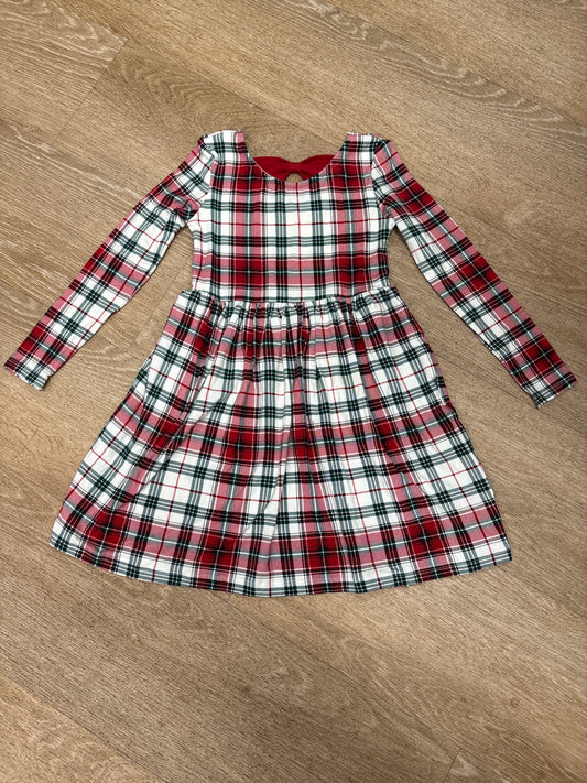 NWT 4T Plaid Bow Back Skater Dress