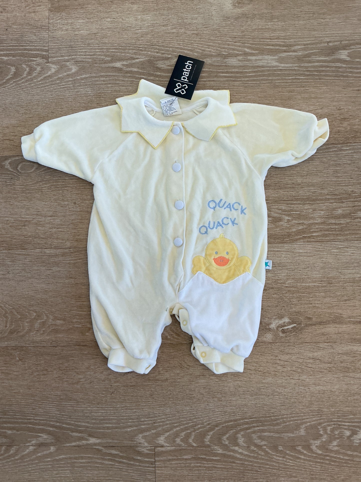 Vintage 6m Little Me Quack Quack Romper