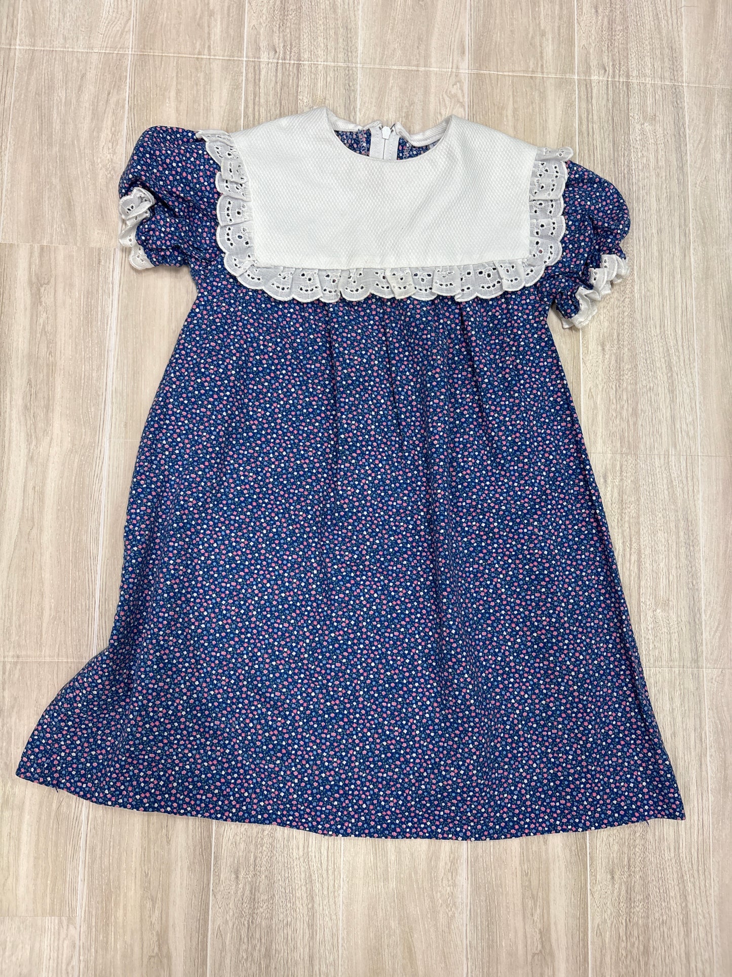 Vintage 4T Collared Navy Dress