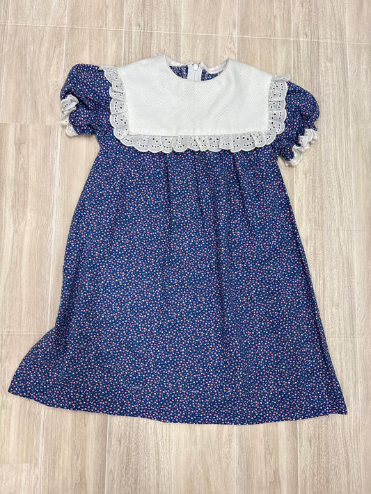 Vintage 4T Collared Navy Dress