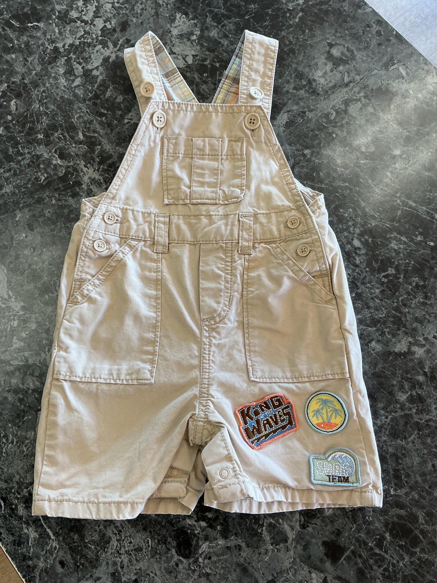 3-6m VINTAGE Old Navy King of the Waves Overalls