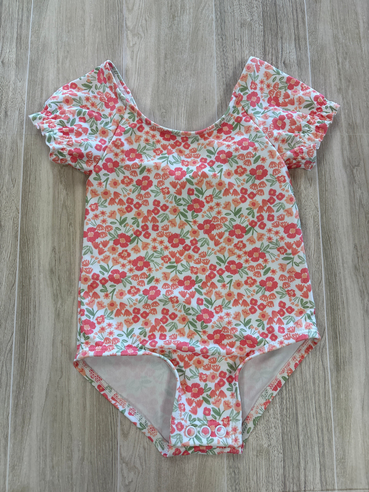9m White Floral One Piece Swimsuit