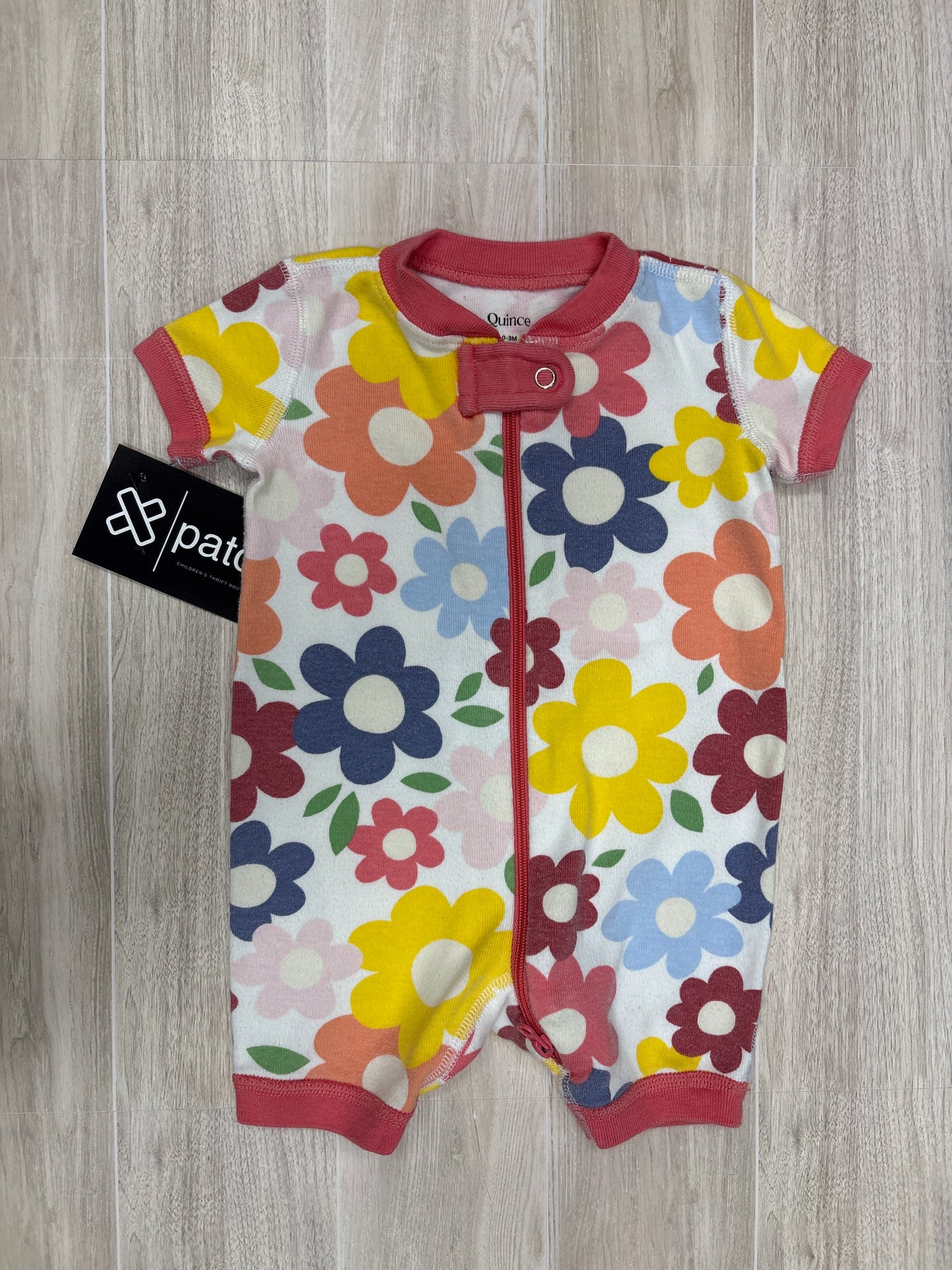 0-3m Quince Floral Shortie Pajama