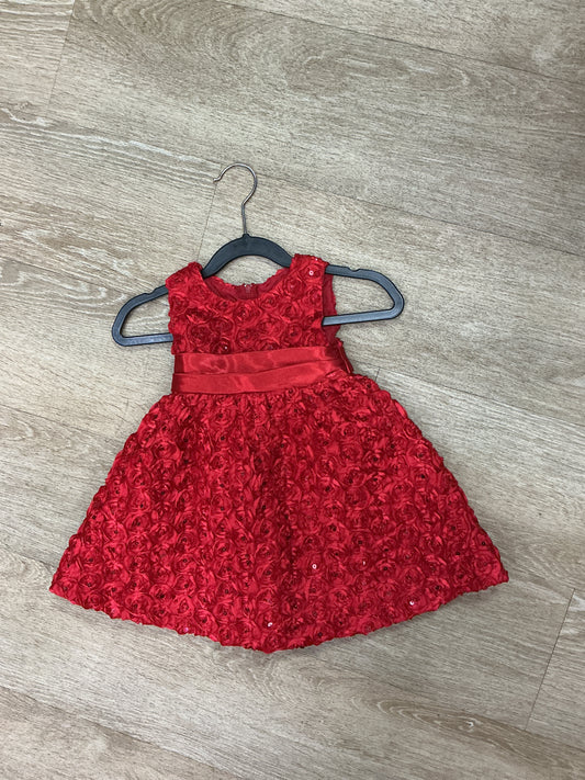 12m Formal Red Roses Tank Dress