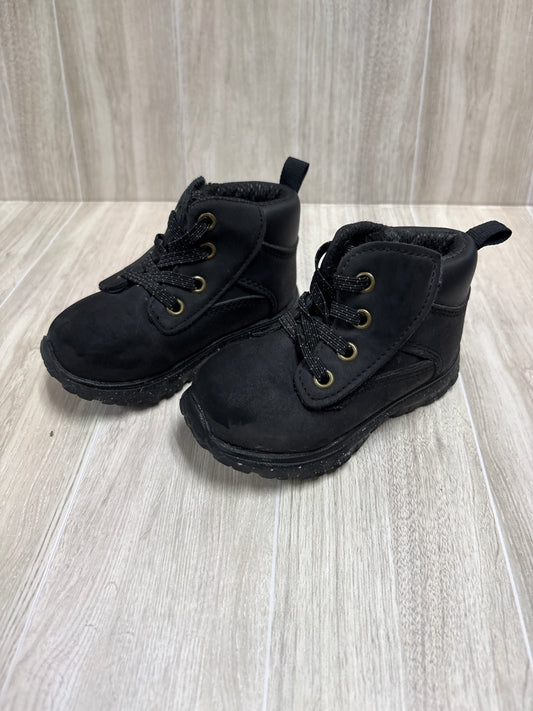 5c Black Velcro Boots