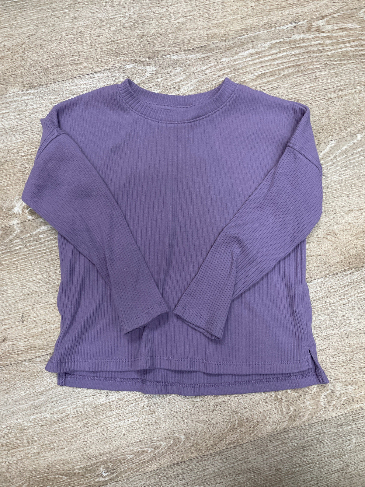 5T Lavender Ribbed Long Sleeve