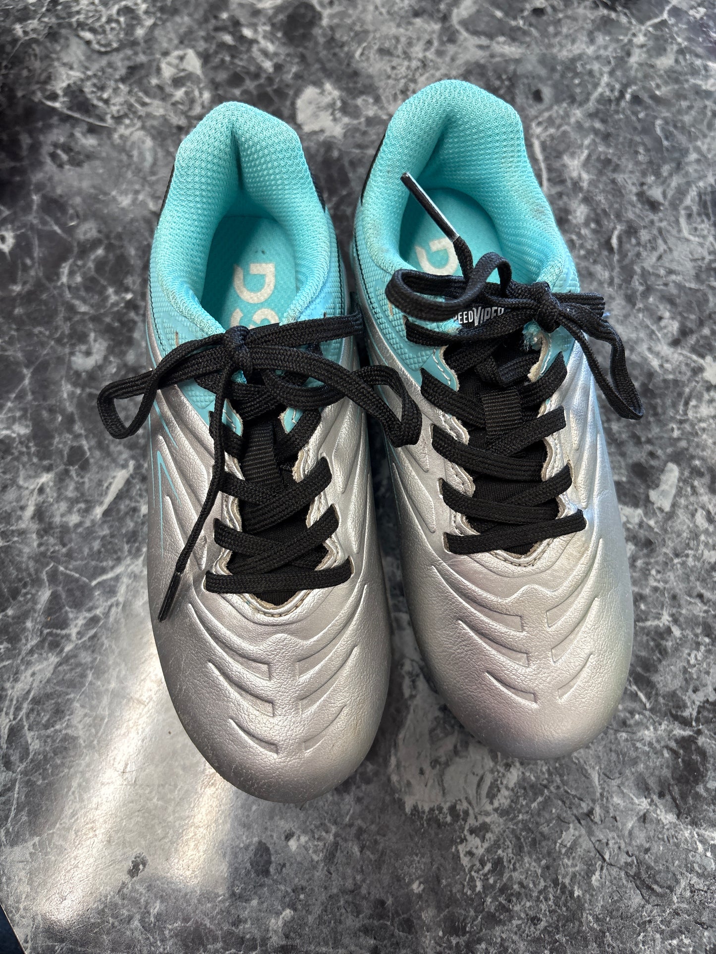 11c DSG Light Blue/Silver Cleats
