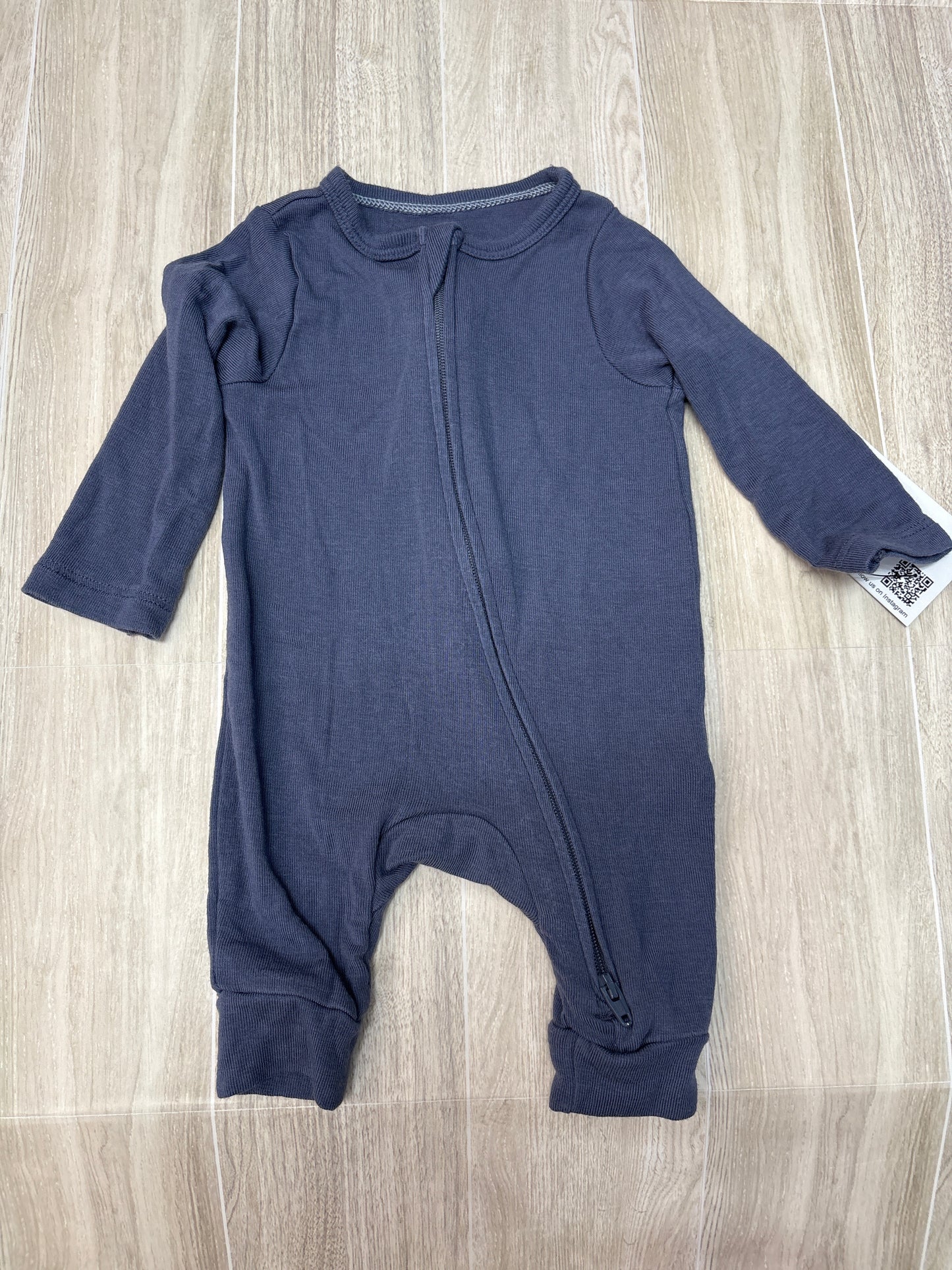 Newborn Dark Blue Footless Pajama