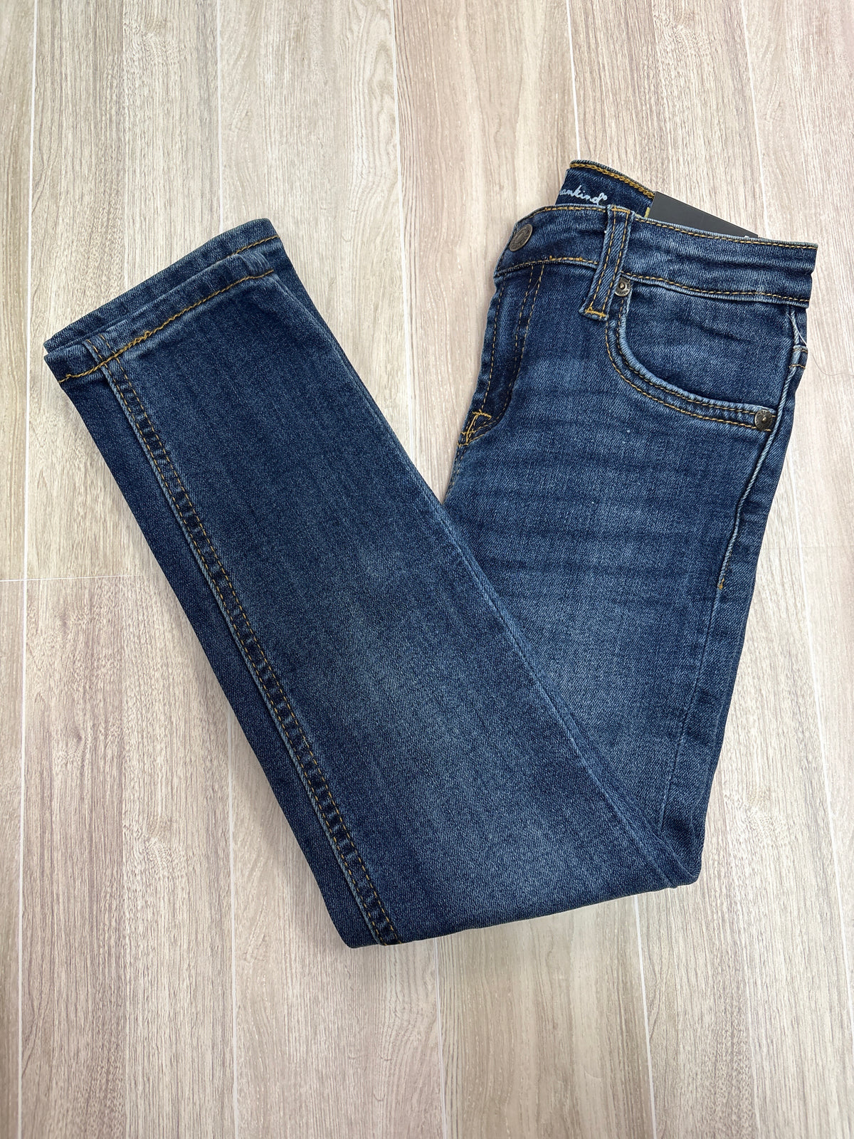 NWT 5T 7 For All Mankind Dark Wash Slim Straight Leg Denim