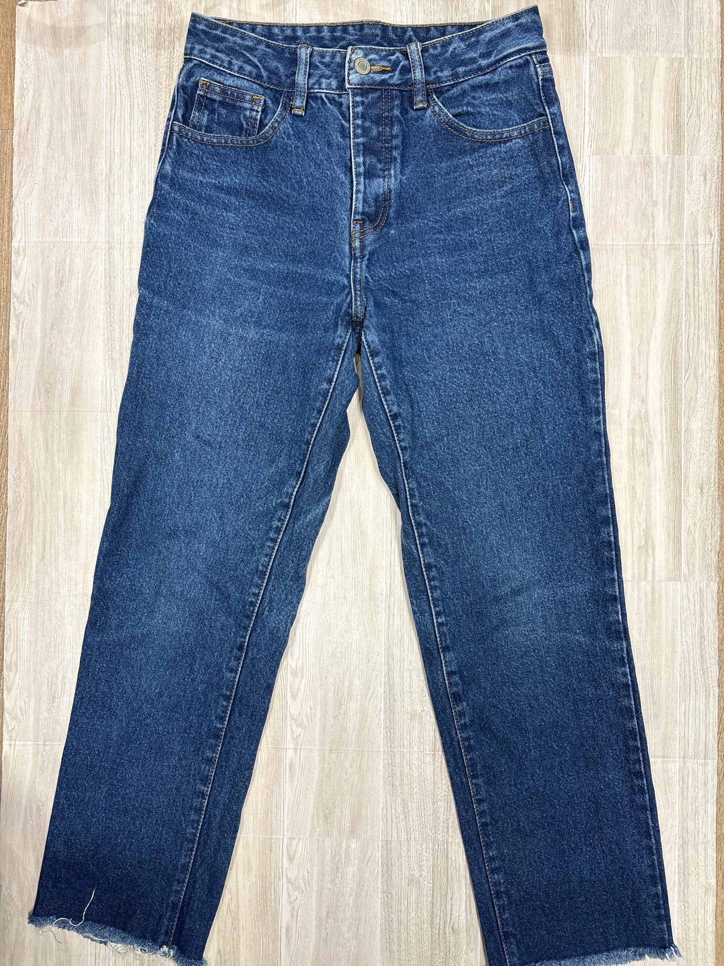 Womens Small J Galt Dark Wash Button Fly Denim Pants