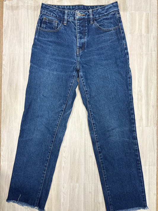 Womens Small J Galt Dark Wash Button Fly Denim Pants