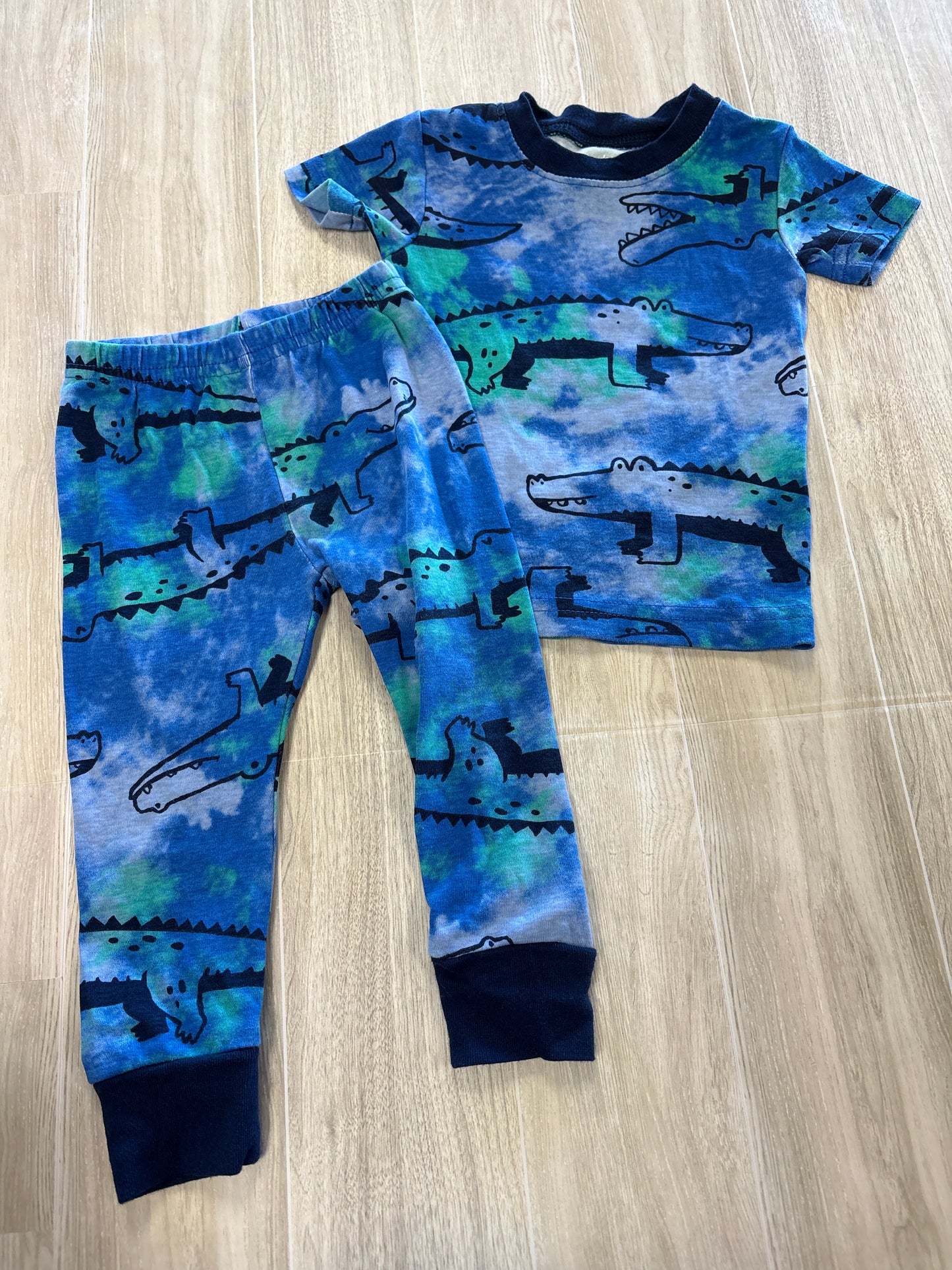 12m Gator 2 Piece Pajama Set