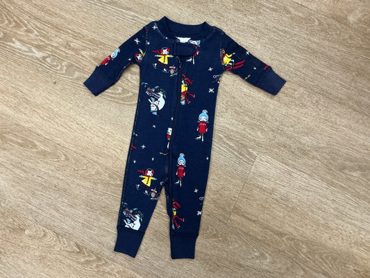 0-3m Hanna Andersson Snow Animals Pajama
