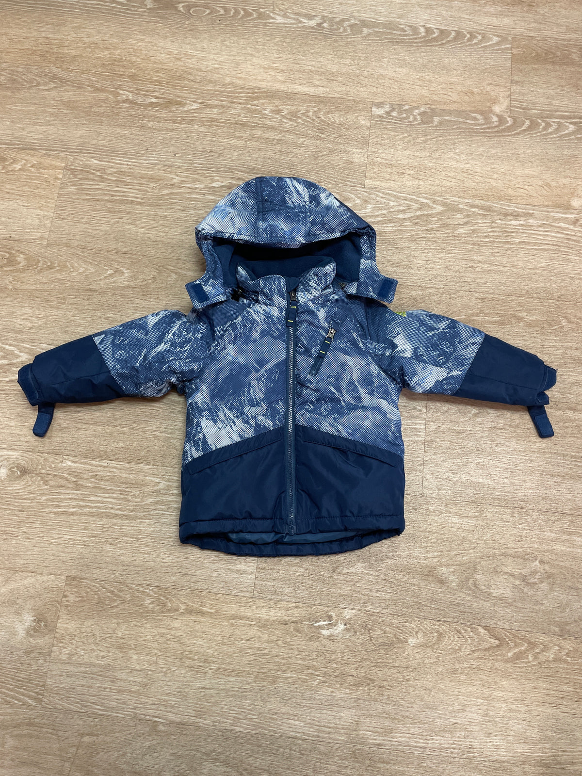 2T Navy Printed Snozu Snow Jacket