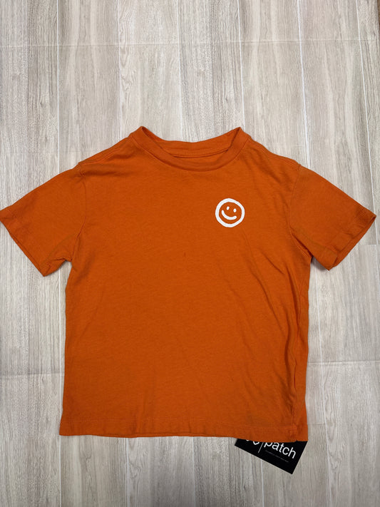 5T Orange Smiley Graphic Shirt