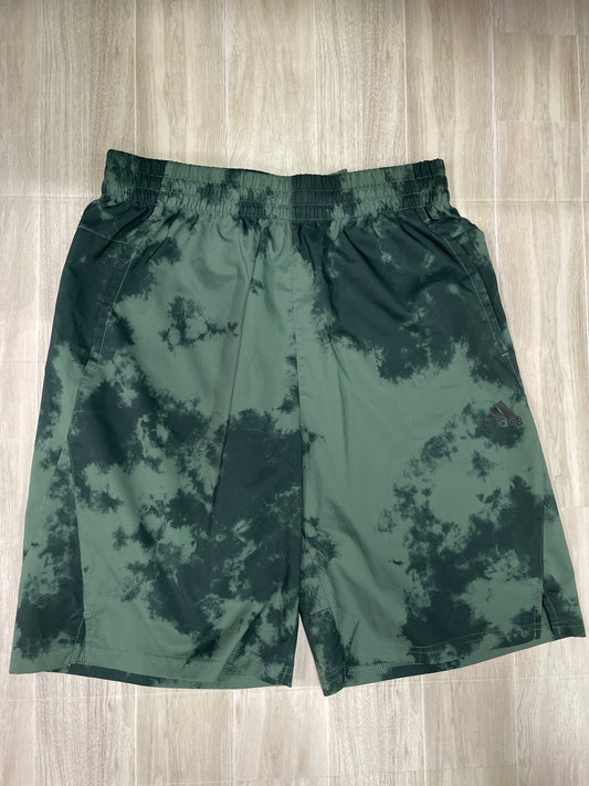 Mens Small Adidas Green Dyed Quick Dry Shorts